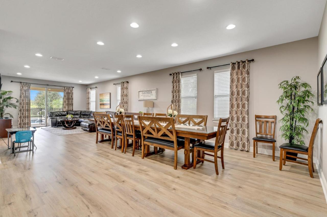 Huge 10 Bdr Family House With Arcades And Free Pool Heat Near Disney Orlando Exterior foto
