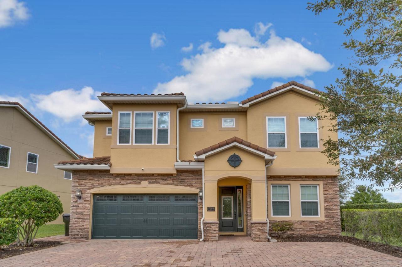 Huge 10 Bdr Family House With Arcades And Free Pool Heat Near Disney Orlando Exterior foto