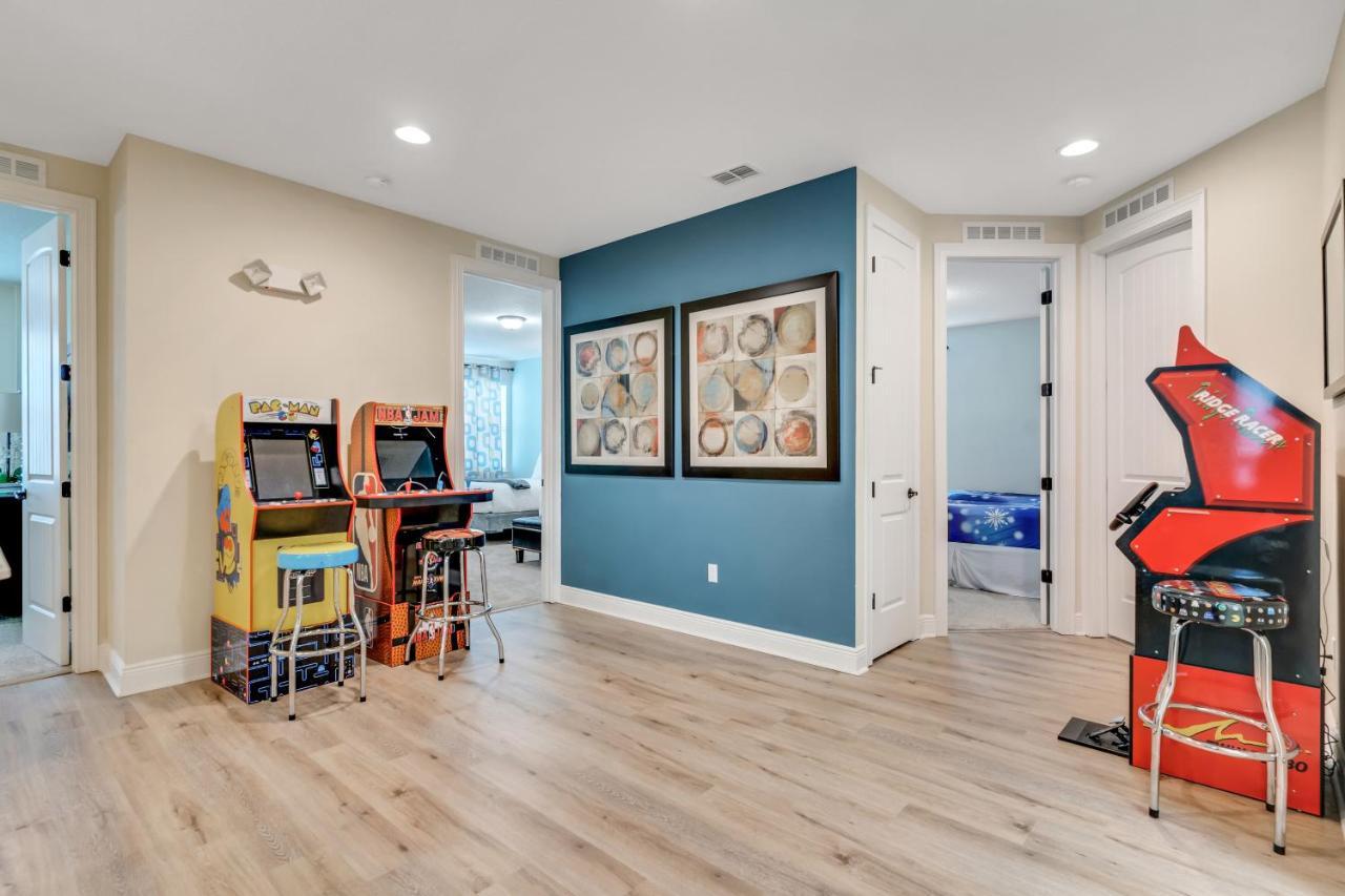 Huge 10 Bdr Family House With Arcades And Free Pool Heat Near Disney Orlando Exterior foto